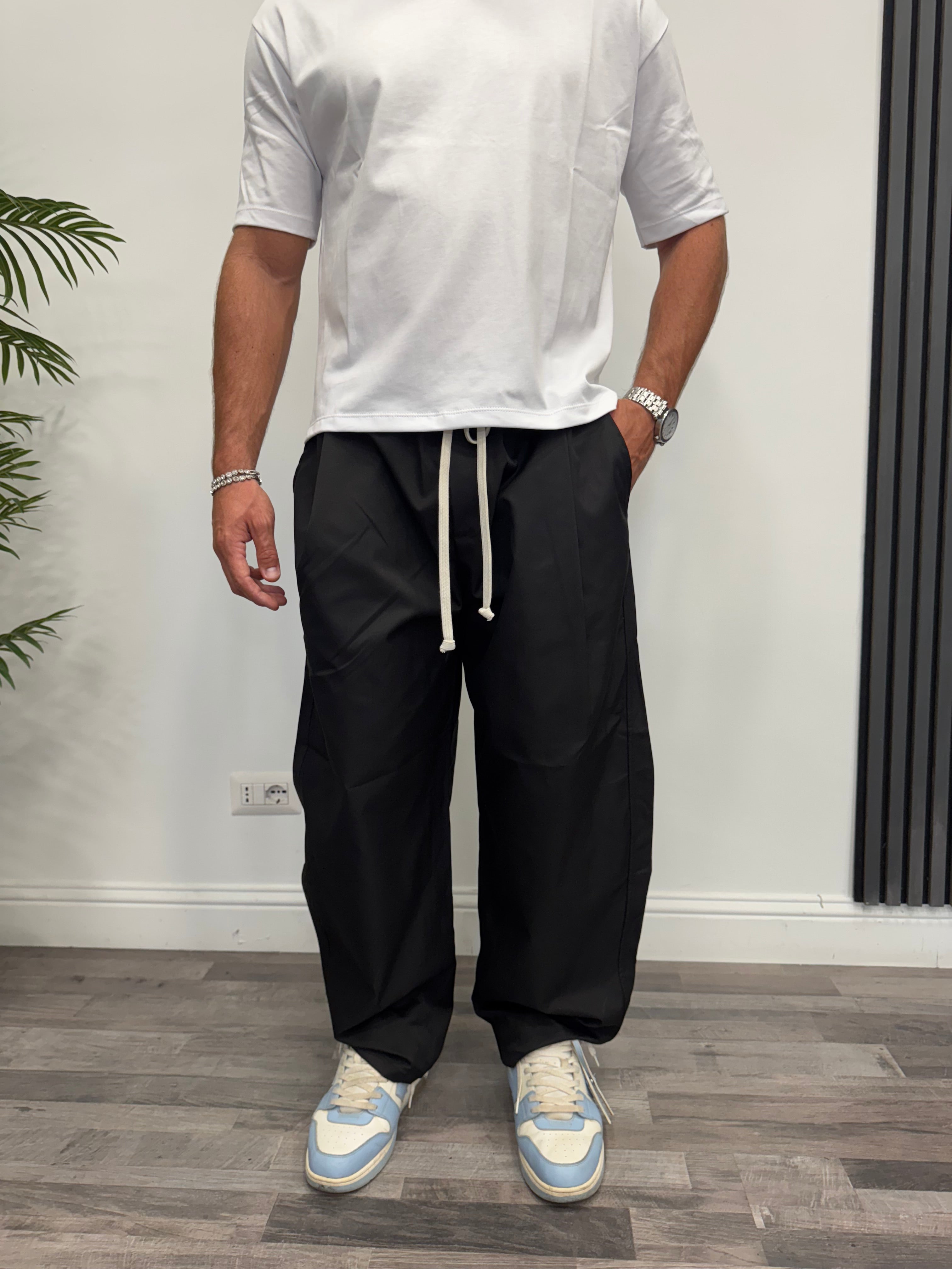 PANTALONE BAGGY TESSUTO RIGIDO