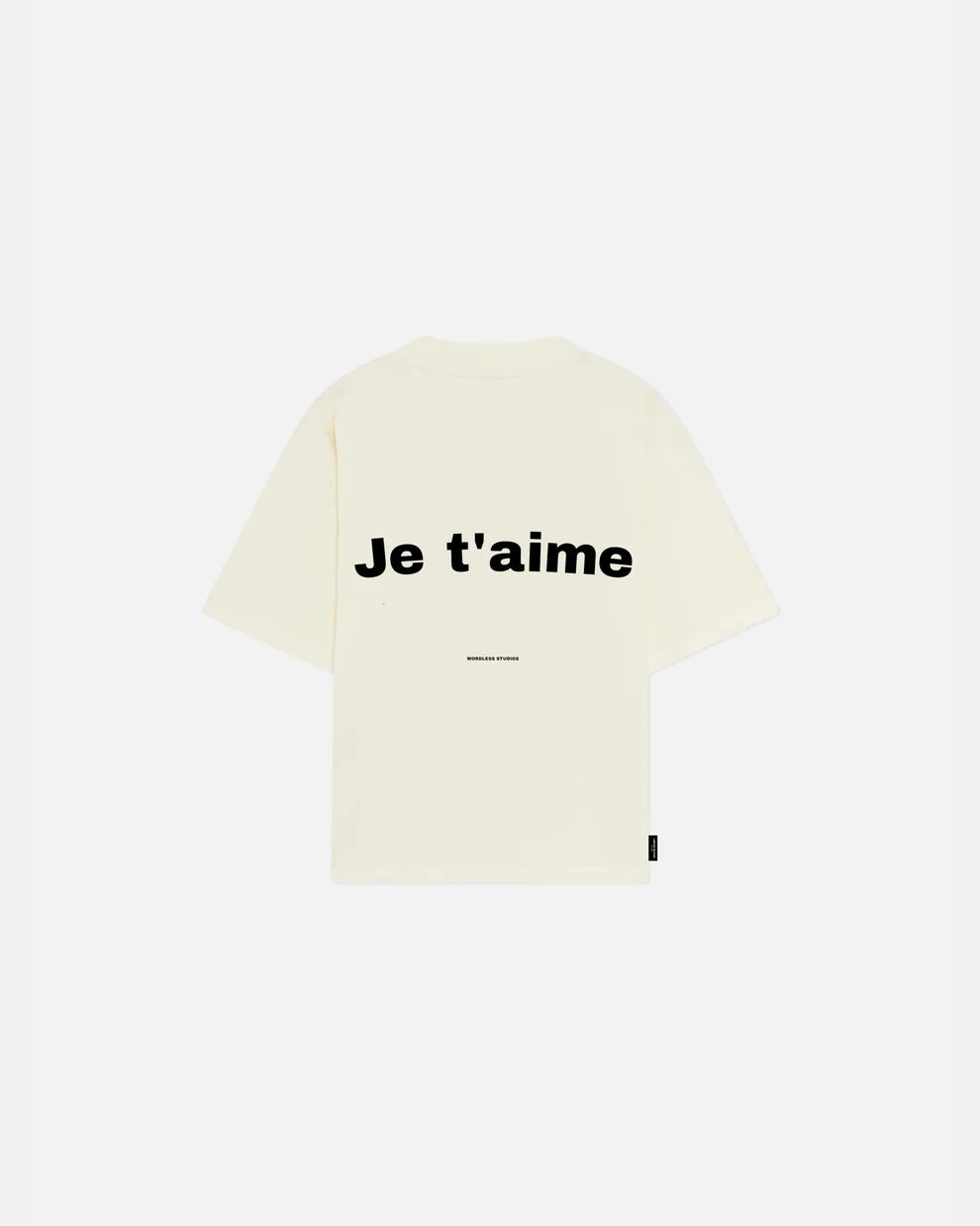 T-SHIRT CROPPED WORDLESS JE TAIME