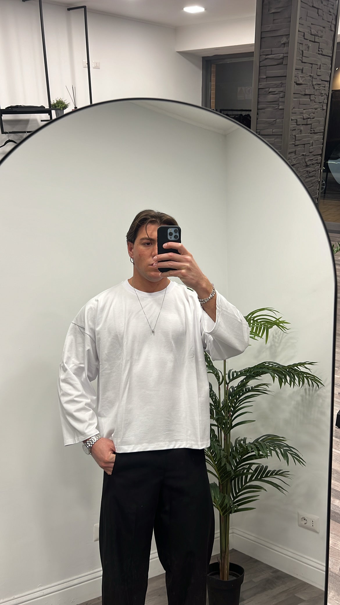 MAGLIA CROPPED BIANCA