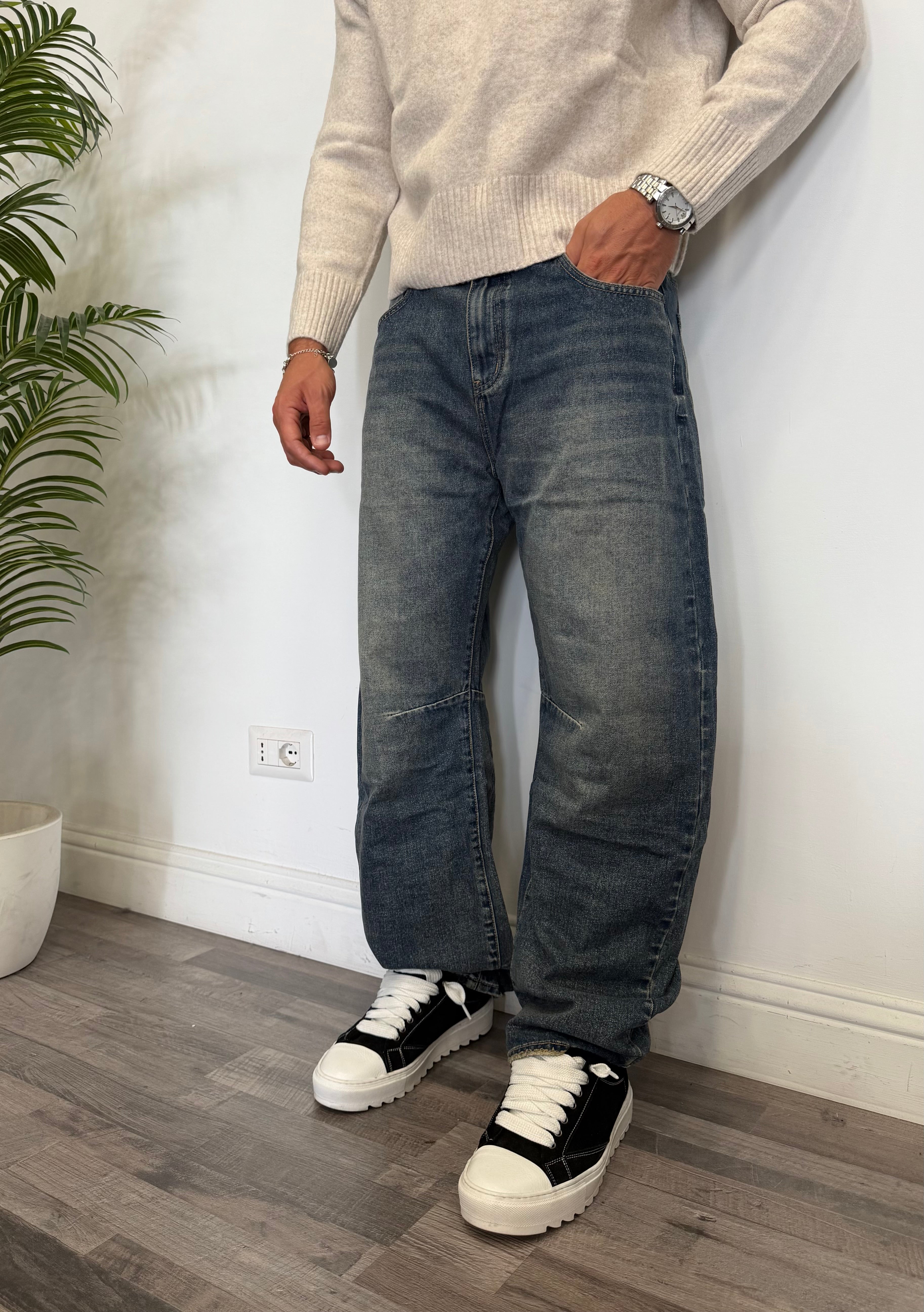DENIM BAGGY BALLOON 3331