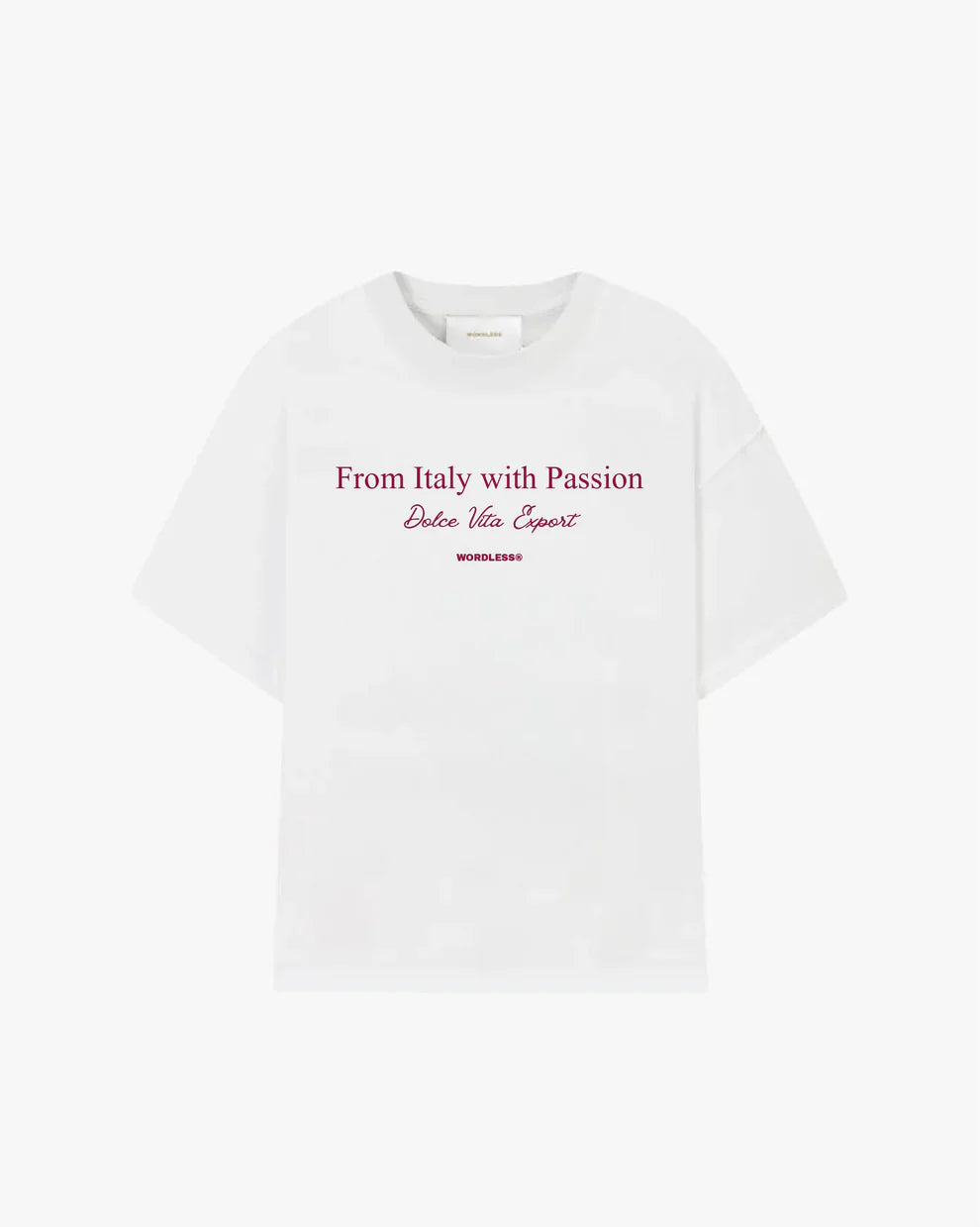 T-SHIRT CROPPED WORDLESS ITALY