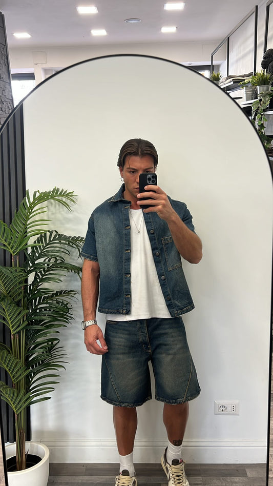 CAMICIA CROPPED JEANS ALL OR NOTHING