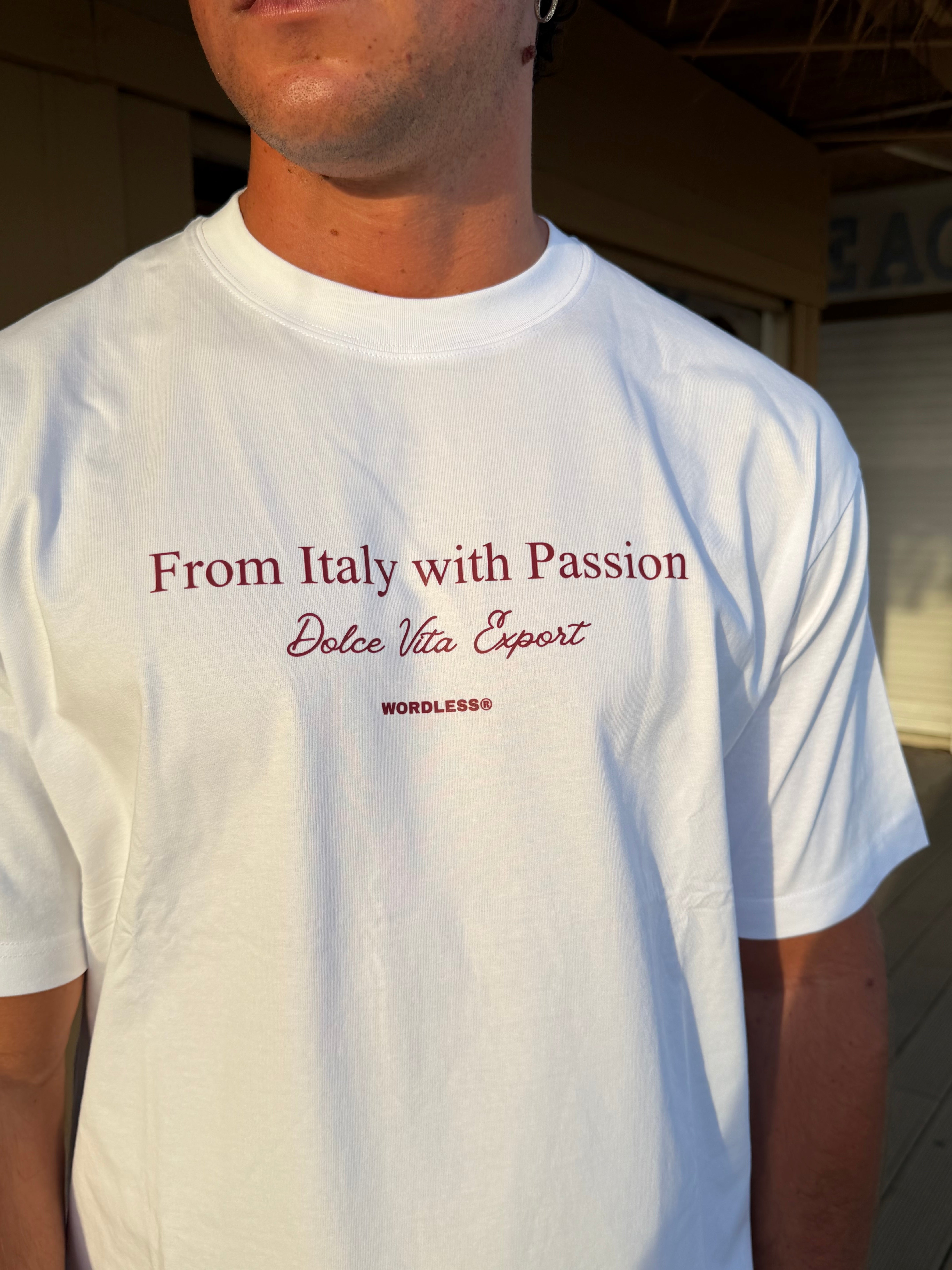 T-SHIRT CROPPED WORDLESS ITALY