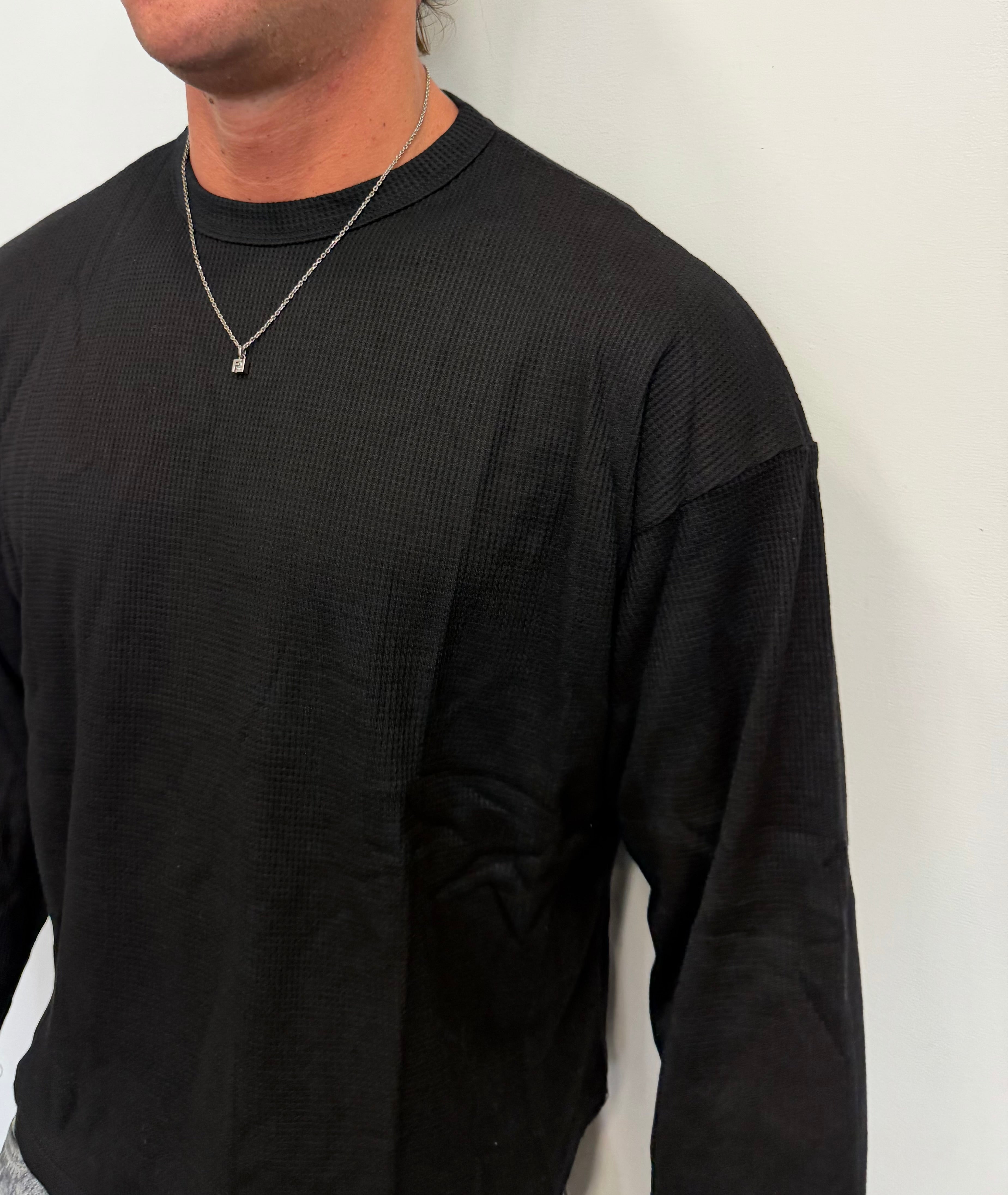 LONGSLEEVE CROP WAFFLE