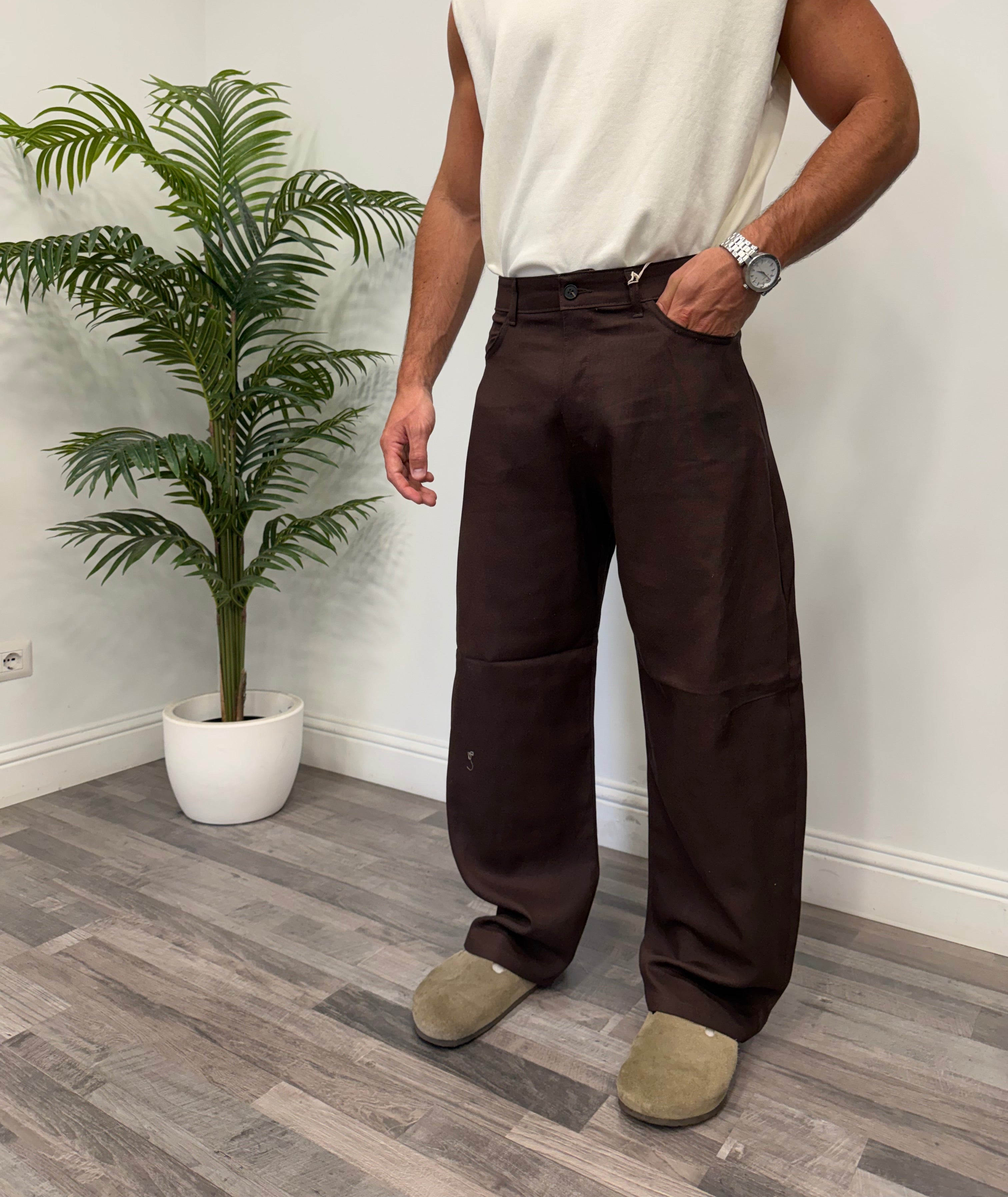 BAGGY BALLON MISTO LINO